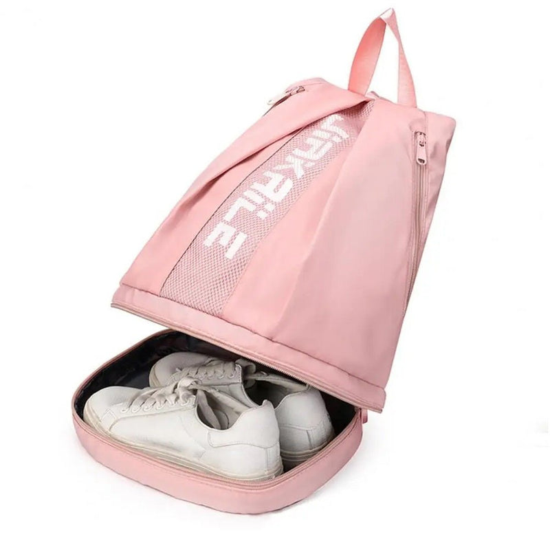 Bolsa Mochila Versatil con Compartimento para Zapatos - ConexNRRocketfyConexNRBolsa Mochila Versatil con Compartimento para ZapatosBO - ROSRosadoBolsa Mochila Versatil con Compartimento para Zapatos