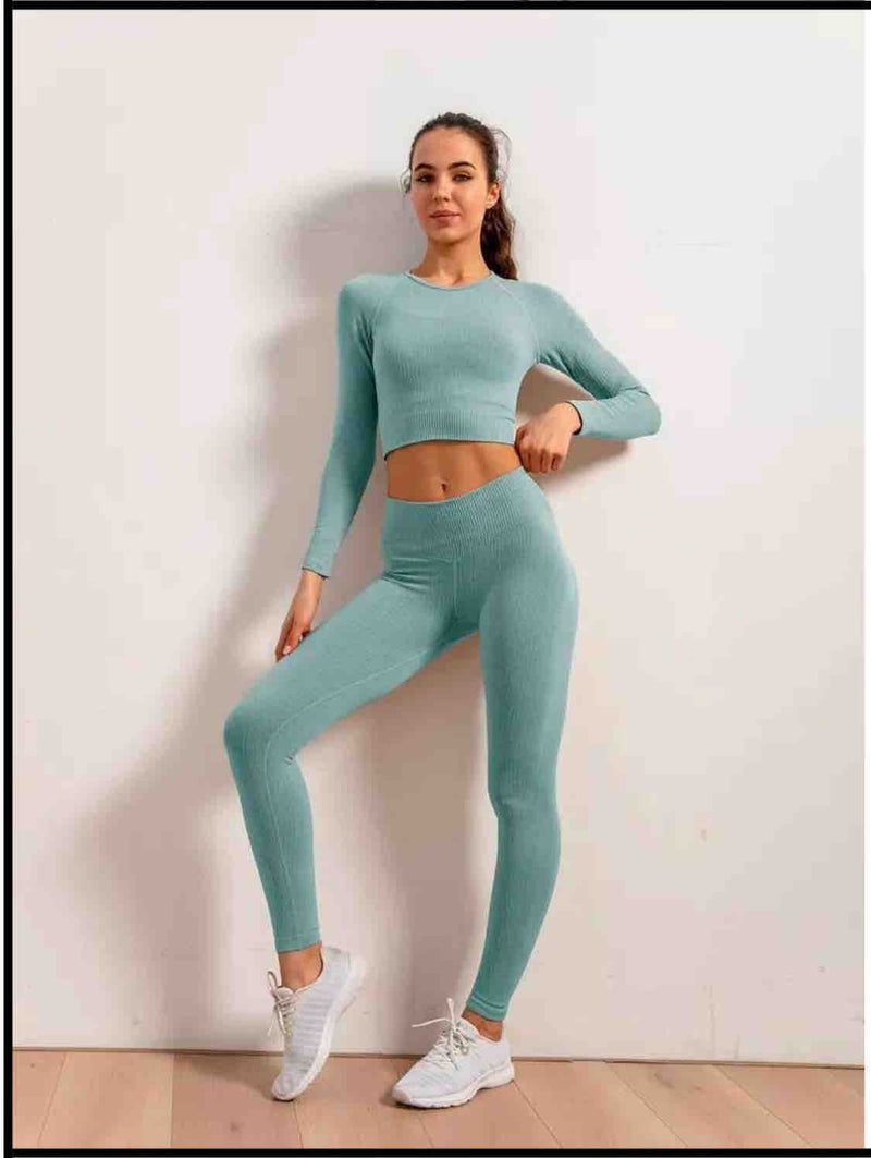 CONJUNTO YOGA SPORT MANGA LARGA Y PANTALON