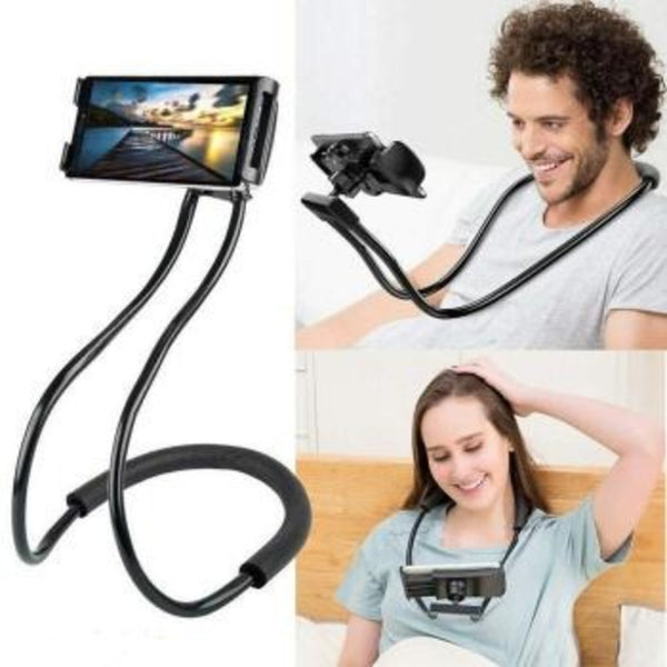 HOLDER CELULAR Y TABLET FLEXIBLE CON SOPORTE PARA CUELLO