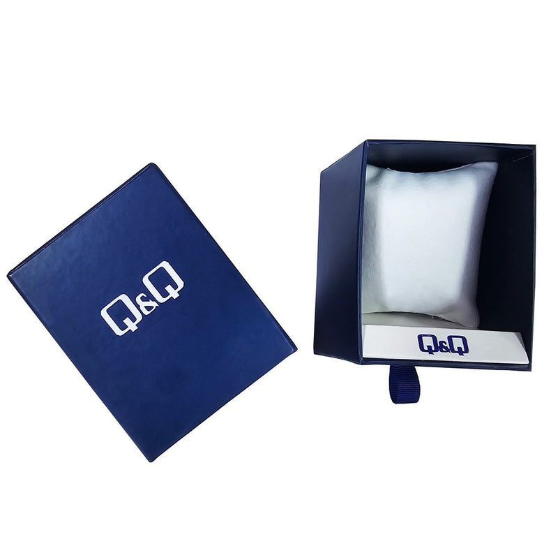 Reloj Qyq Dama Qa43j002y Mujer Acero + Estuche