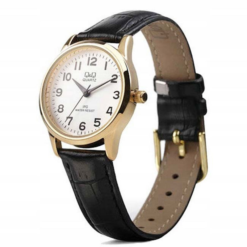 Reloj Qyq Mujer C215j104y Cuero Dama Original + Estuche