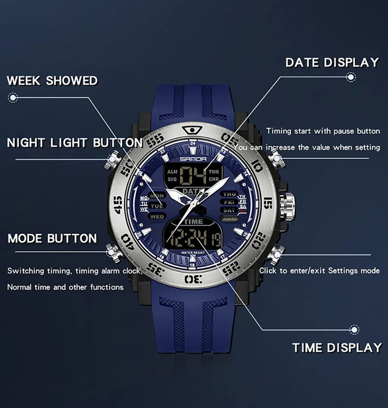 Sven 6029 Dual Time - Azul